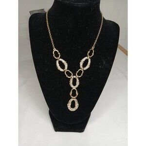 Monet Vintage Collection Gold-Tone Rhinestone Necklace 12" Adj. Extender New